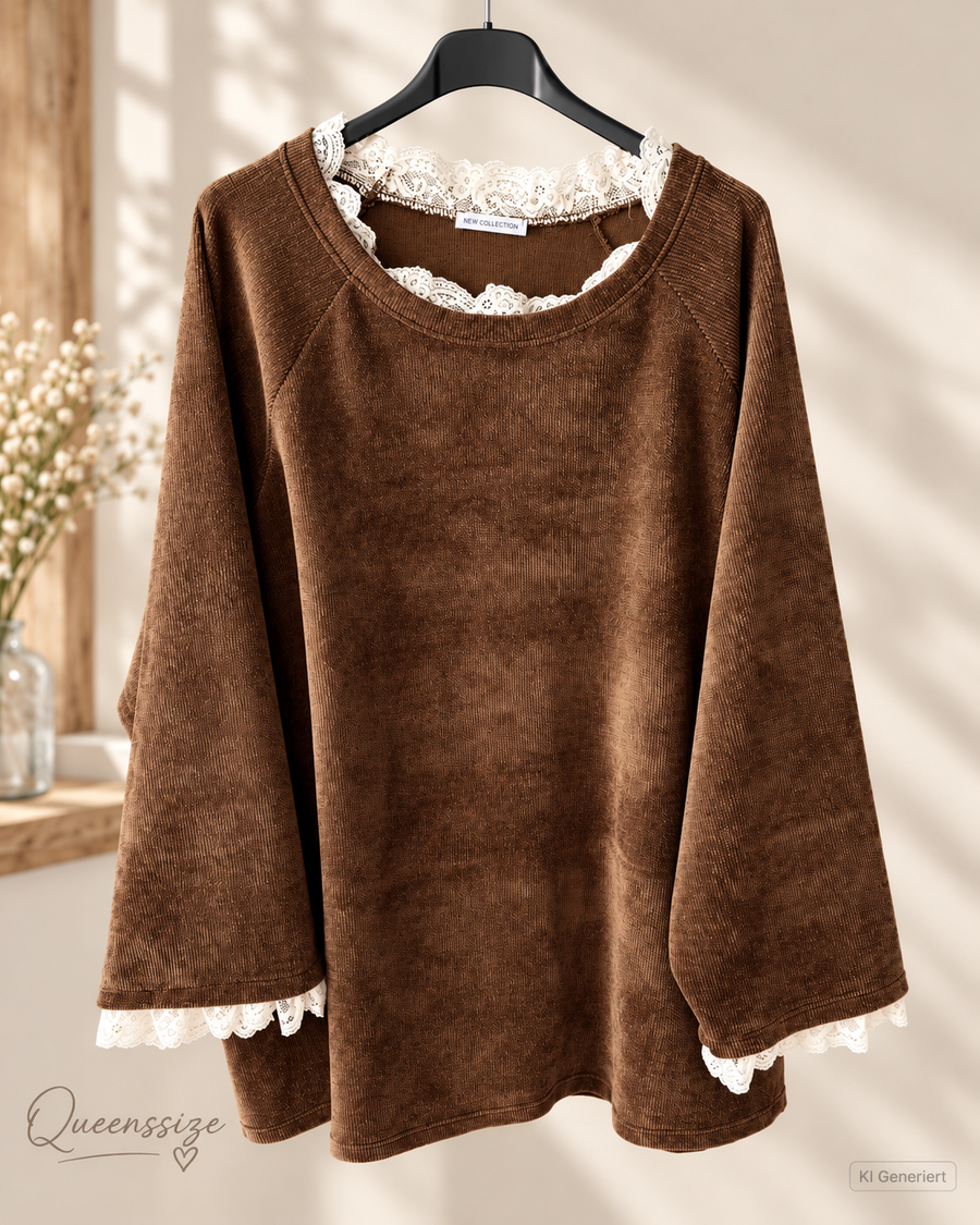 NOELIA- Rüschen Pullover 54/58