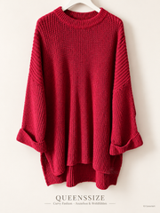 Vokuhila-Strickpullover 52/56