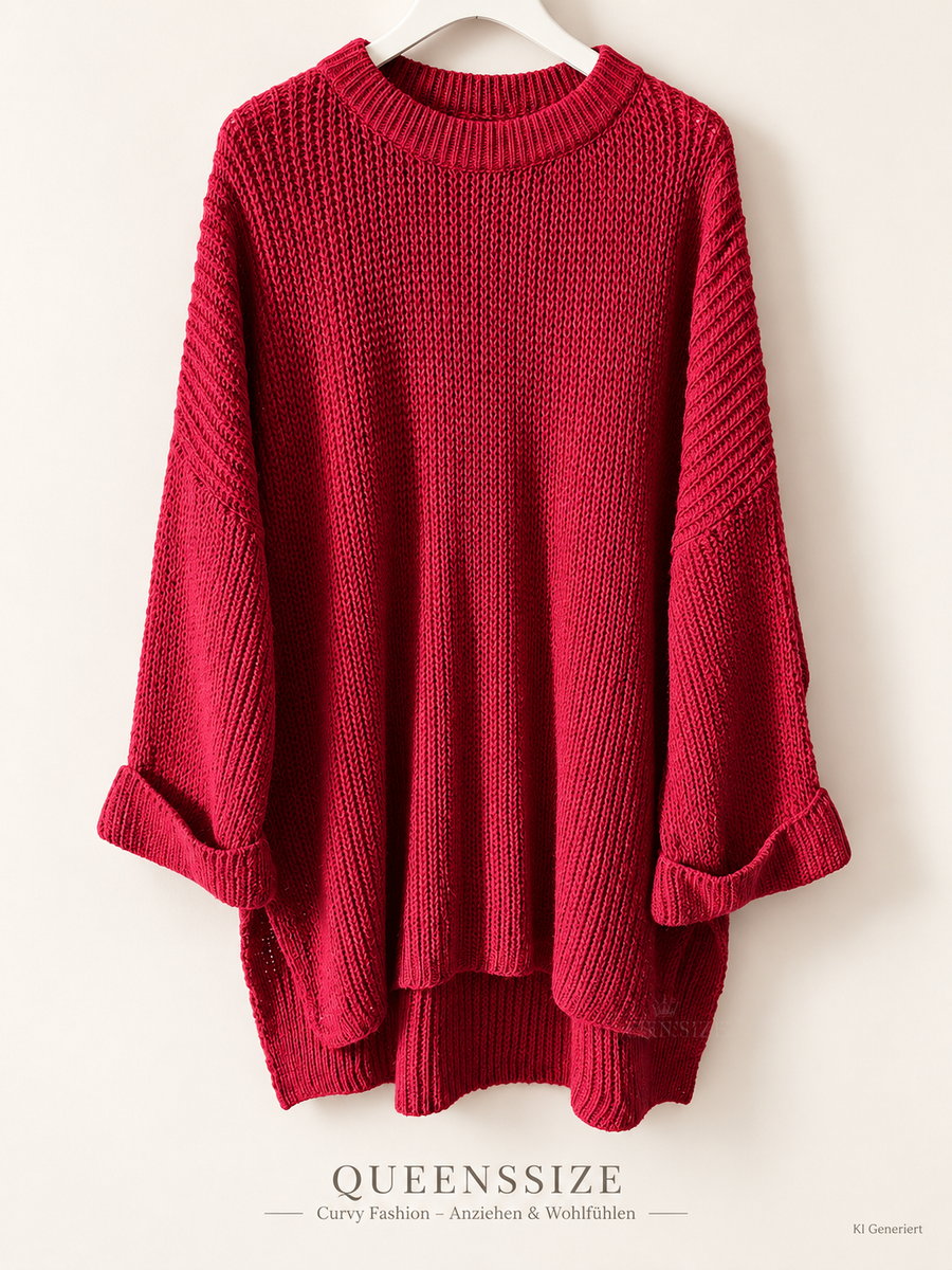 Vokuhila-Strickpullover 52/56