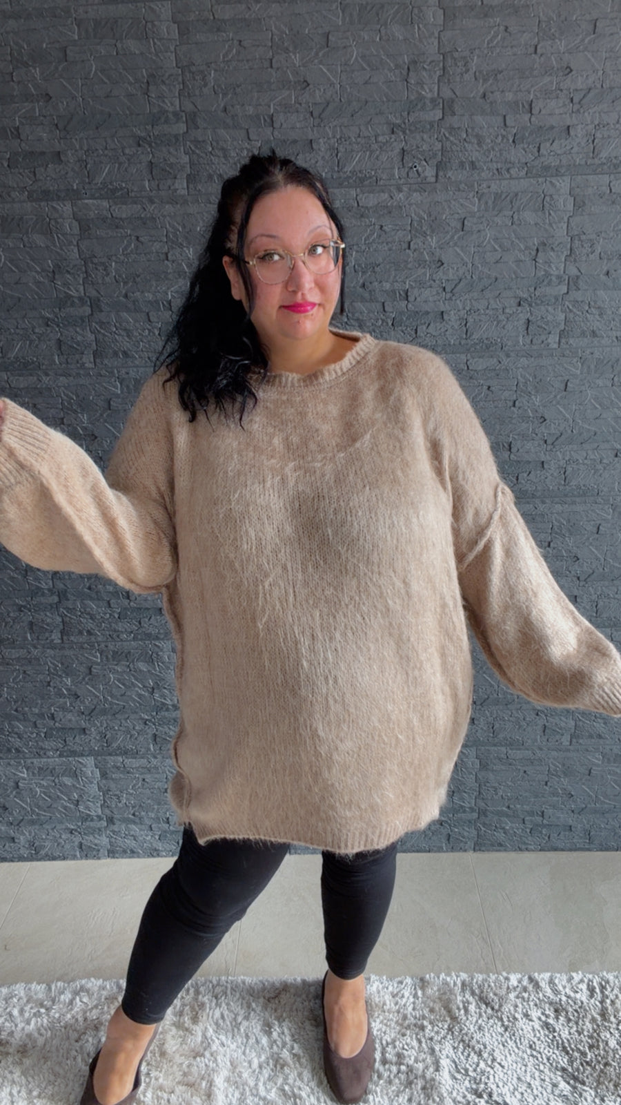Curvy Longpullover Lumi 52/58
