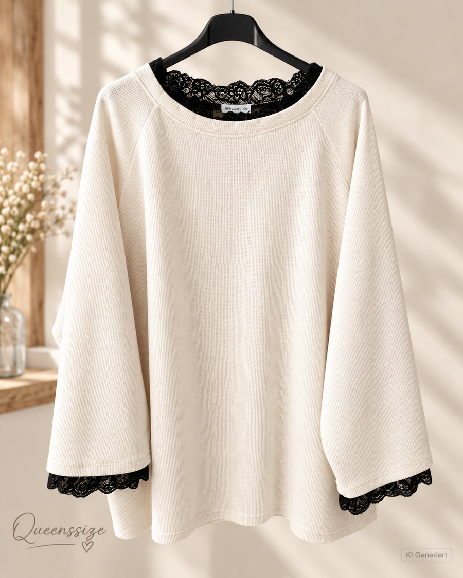 NOELIA- Rüschen Pullover 54/58