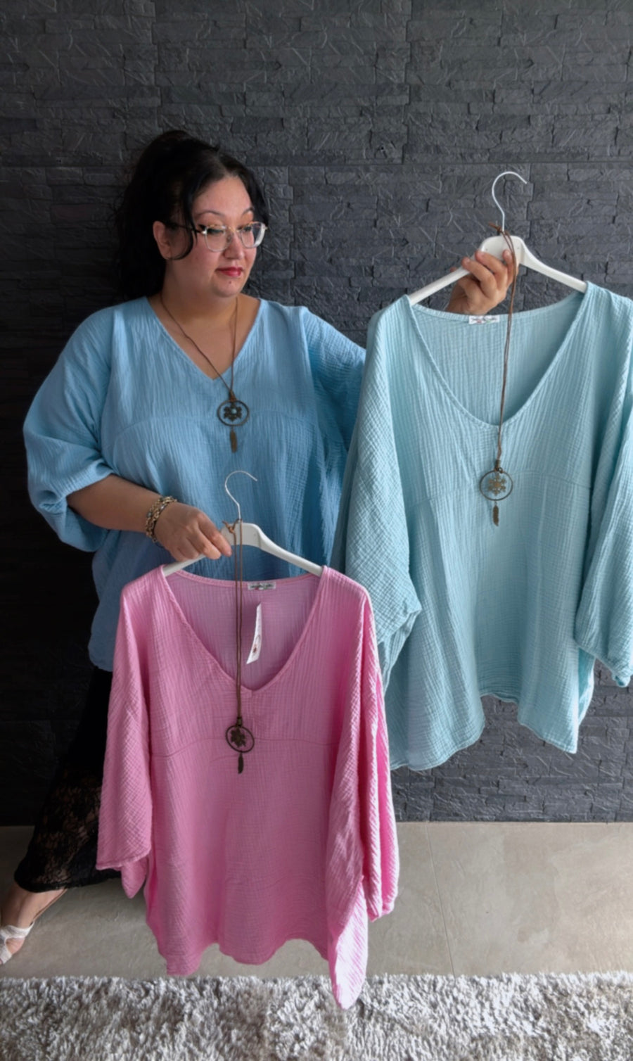 Musselinbluse Softly