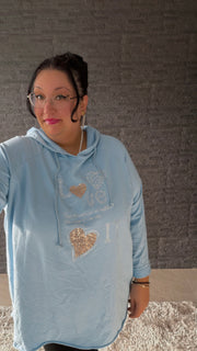 Kapuzen-Shirt Sparkle Love (48/54)