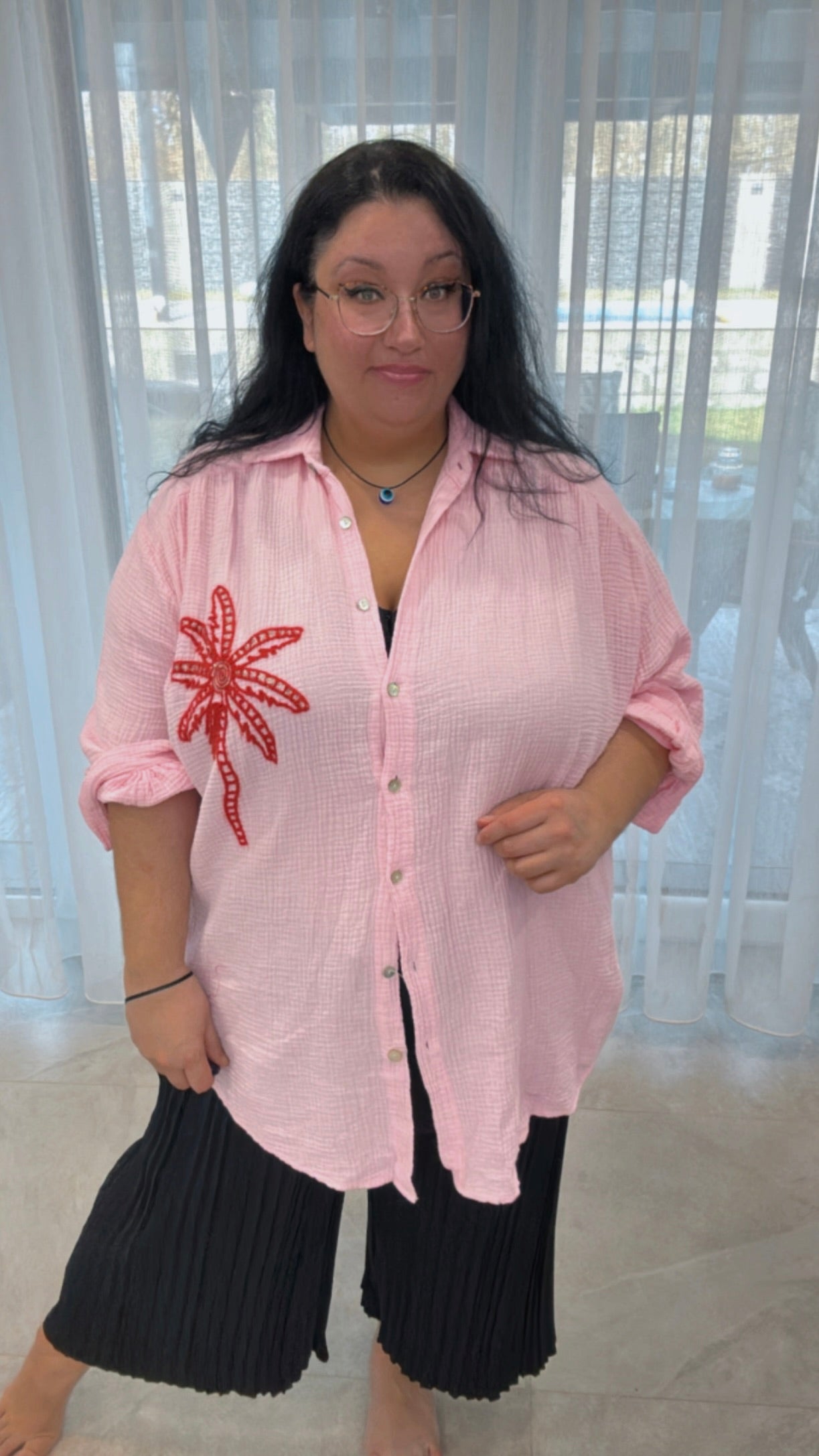Musselinbluse The Palm