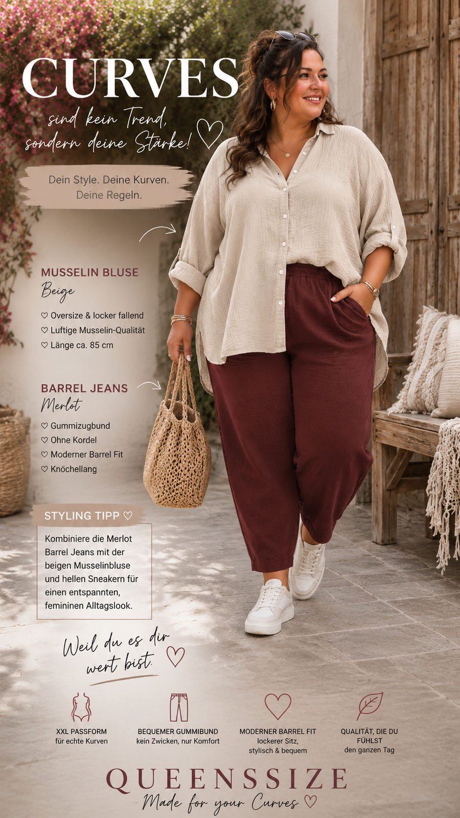 Curvy Barrel Jeans