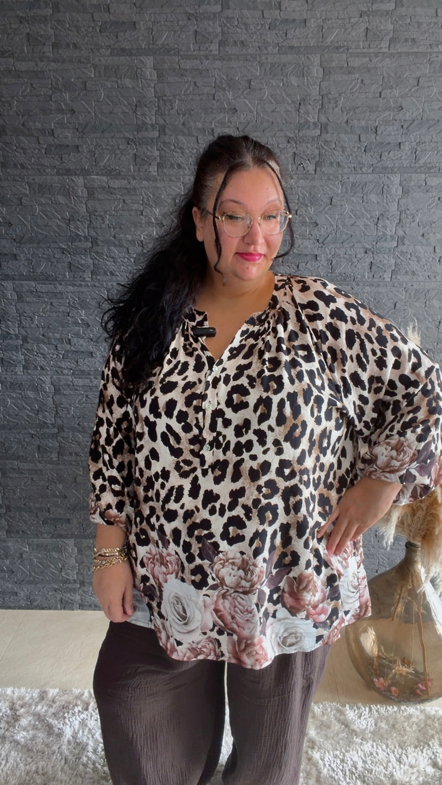 Curvy Bluse Leo 52/56