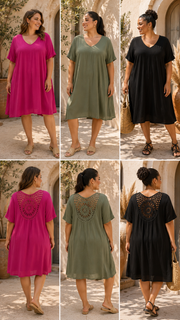 Curvy Häkelkleid Daisy (54/56)