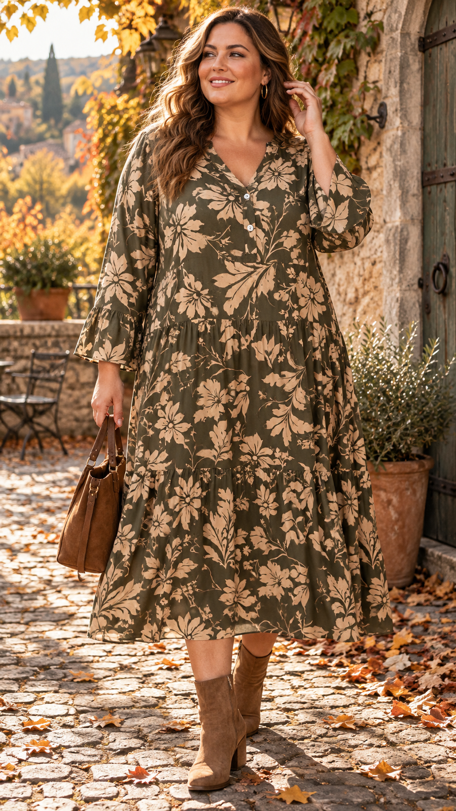 Curvy Midi-Kleid Nila 52/56