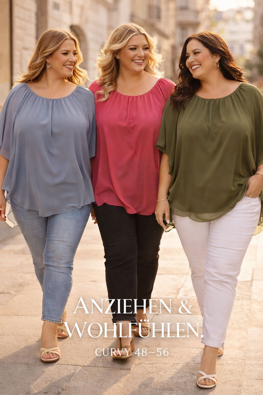 Curvy Flatterbluse Amy (52/56)