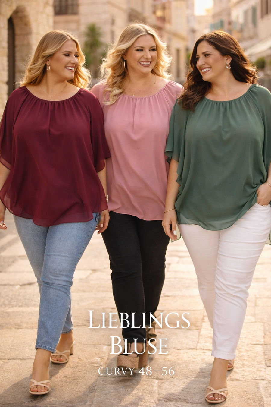 Curvy Flatterbluse Amy (52/56)