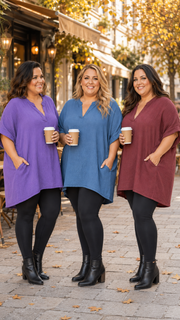 Curvy Musselin Tunika Asya 54/58