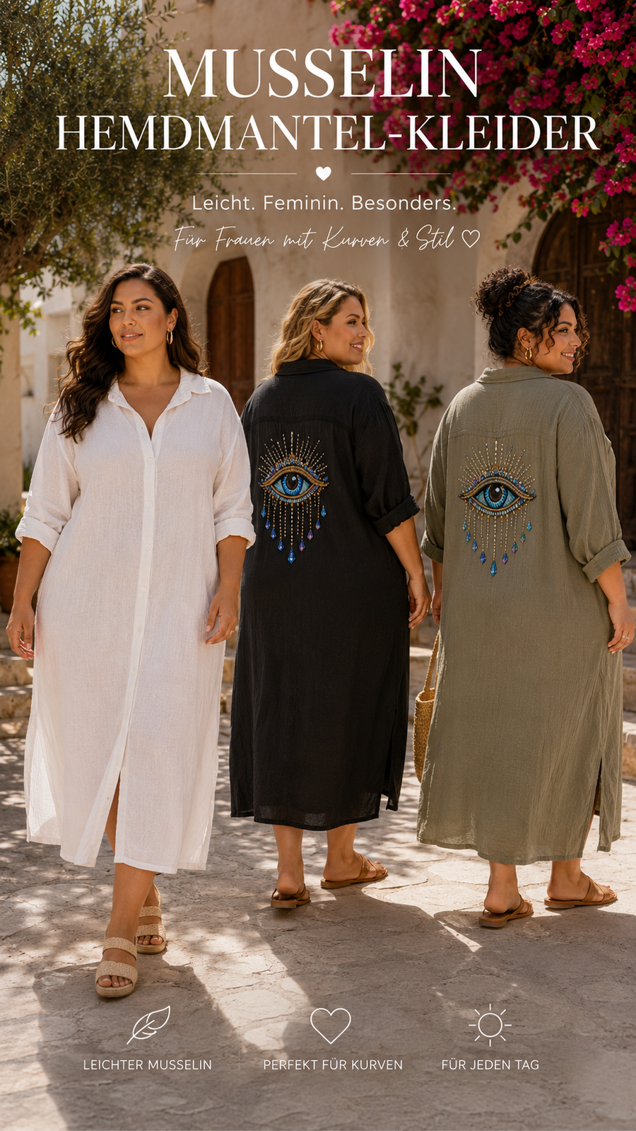 Musselin Hemd-Kleid Good Karma (48/56)