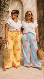 Curvy Musselinhose Sunny (48/56)