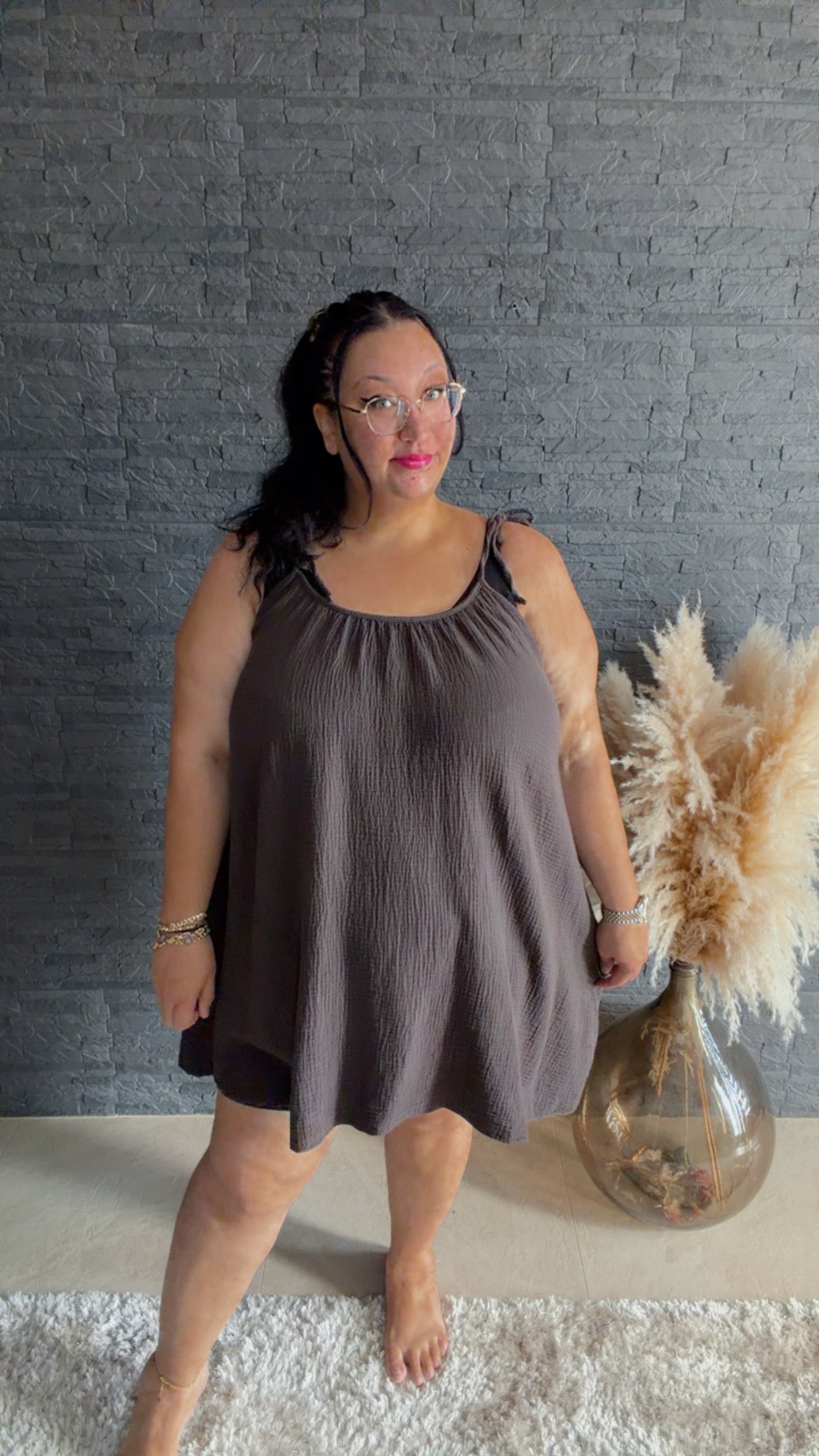 Curvy Musselin Top Mella 48/58