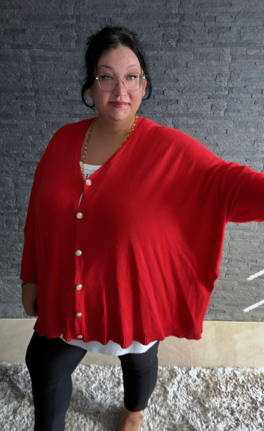 Strickjacke Kaschmir Chic