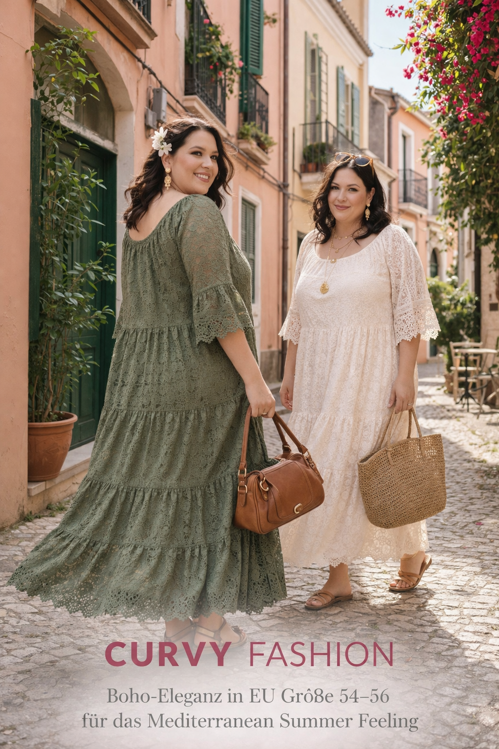 Curvy BoHo Kleid Estella