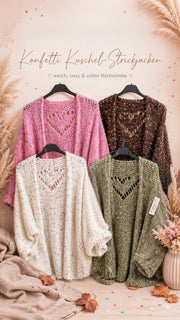 Strickjacke Konfetti 46/56