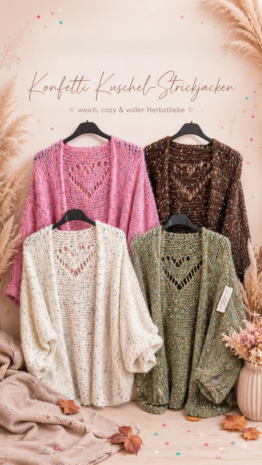 Strickjacke Konfetti 46/56