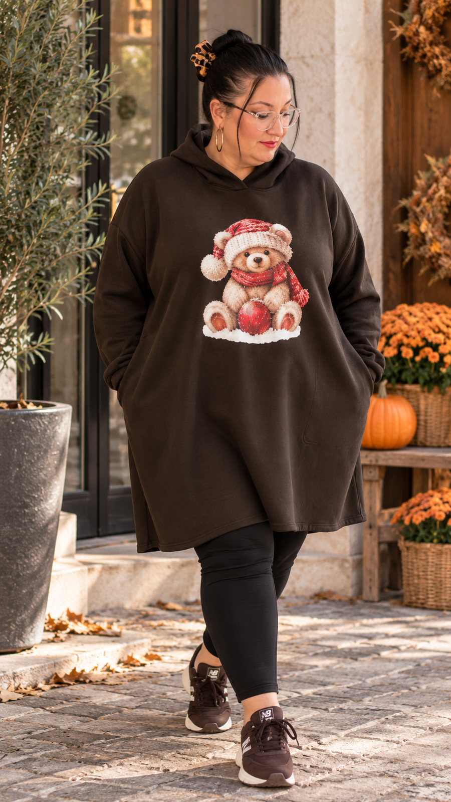 Teddy Sweatkleid 52/56