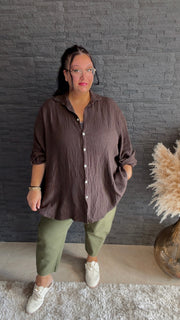 Curvy Musselinbluse Nala