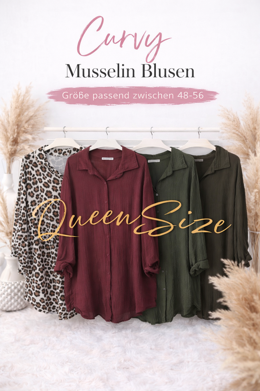 Curvy Musselin Bluse Kira (50/56)