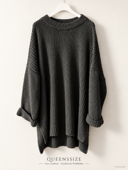 Vokuhila-Strickpullover 52/56