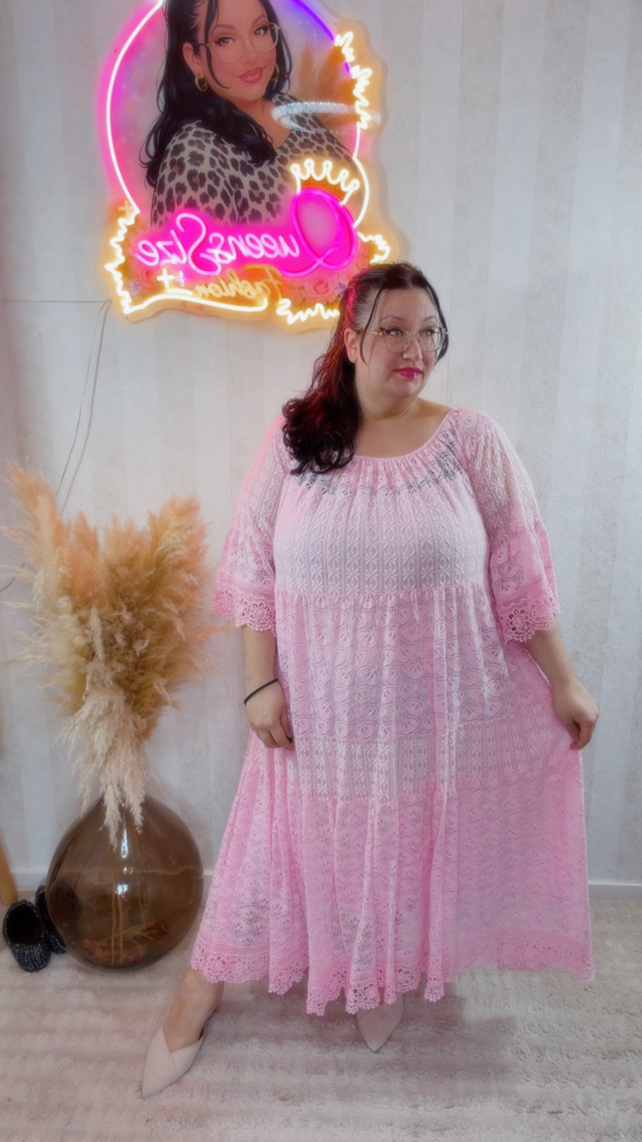 Curvy BoHo Kleid Estella