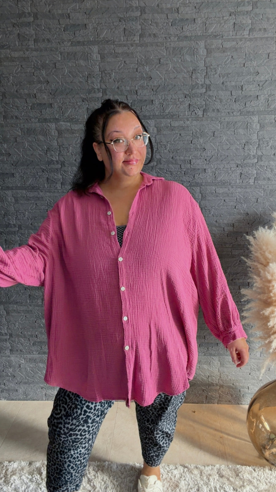 Curvy Musselinbluse Nala