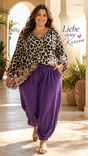 Curvy Musselin Balloon Hosen 48/56