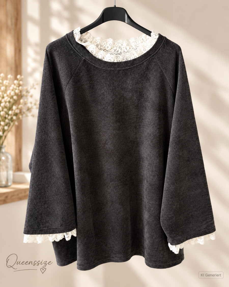 NOELIA- Rüschen Pullover 54/58