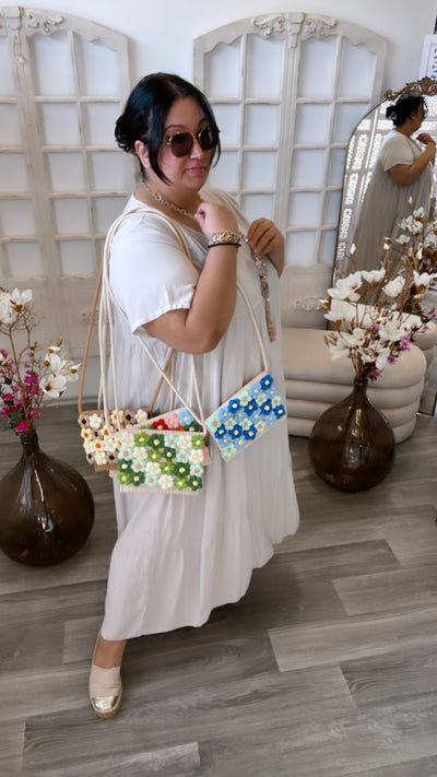 Strick Taschen FLOWERS