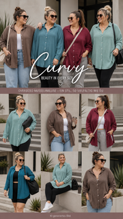 Curvy Musselinbluse Nala