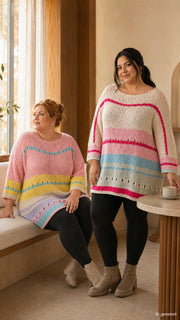 Curvy Pullover Flocke 48/56