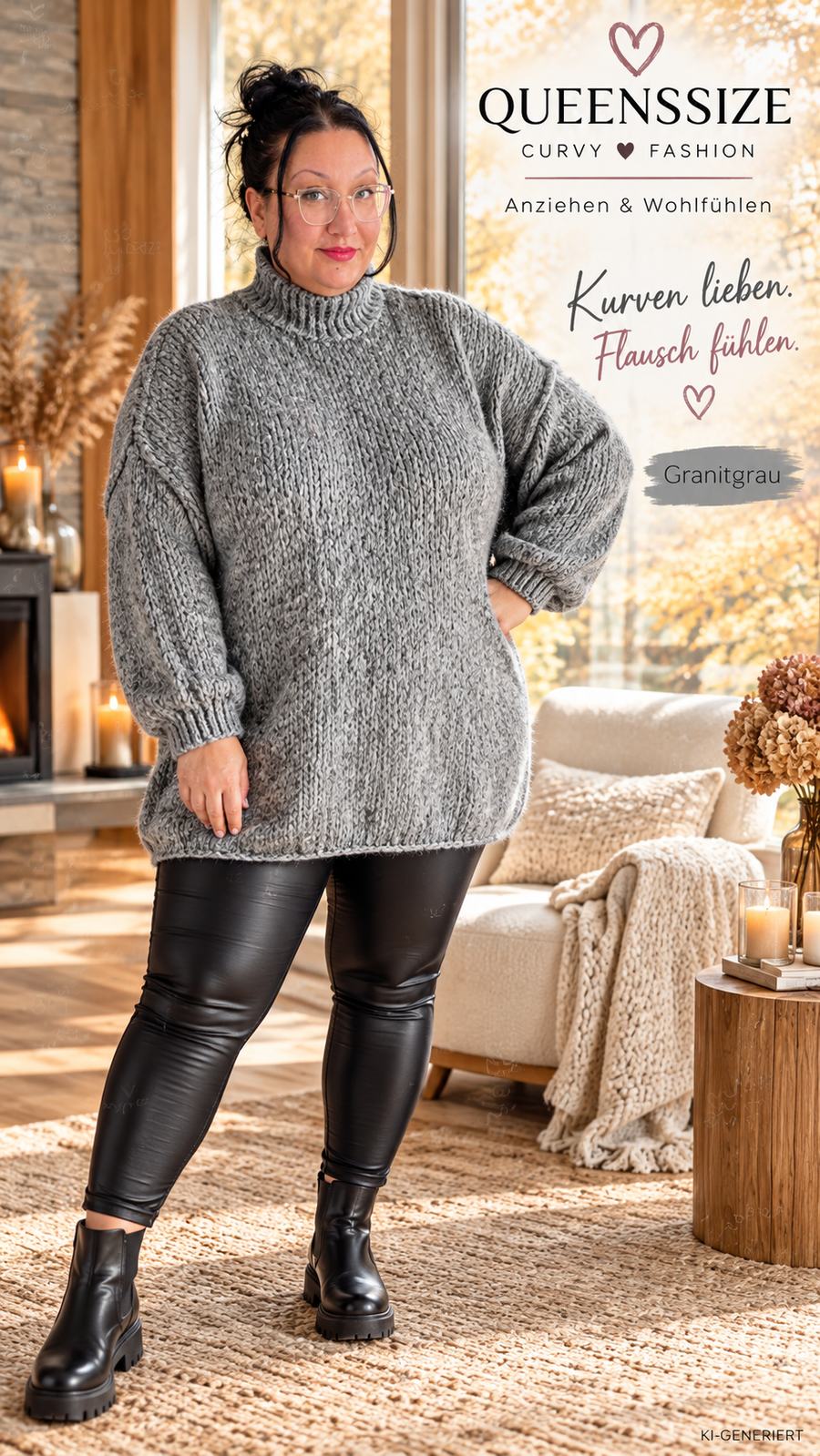 Curvy Oversized Pullover 50/56