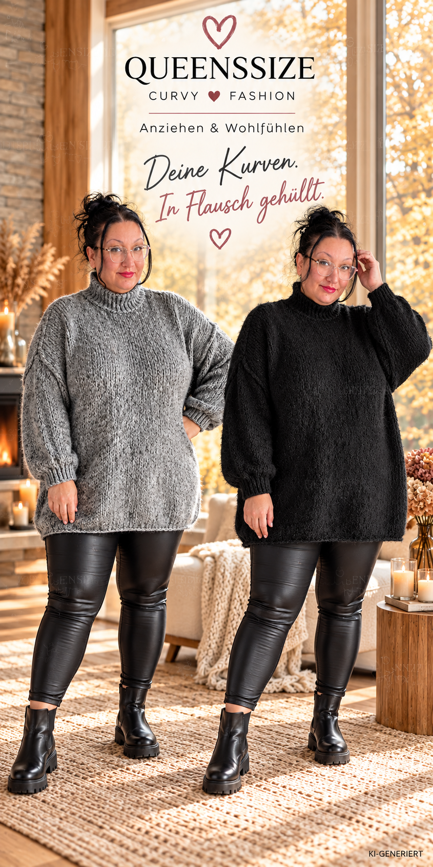 Curvy Oversized Pullover 50/56