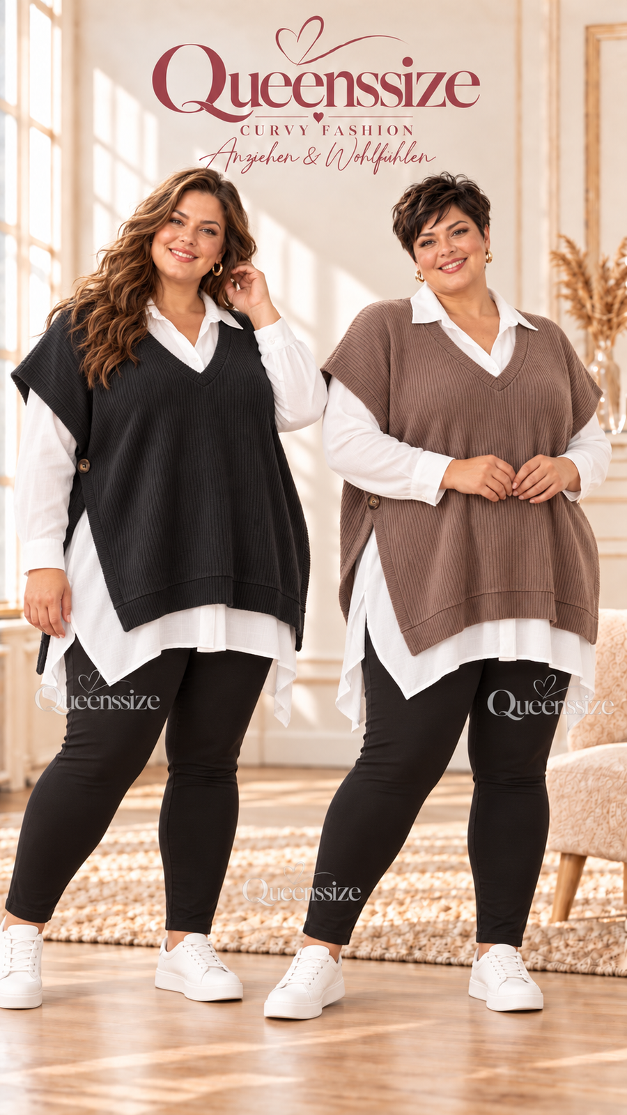 MIRELLE – 2-in-1 Pullunder-Blusenlook 54/58