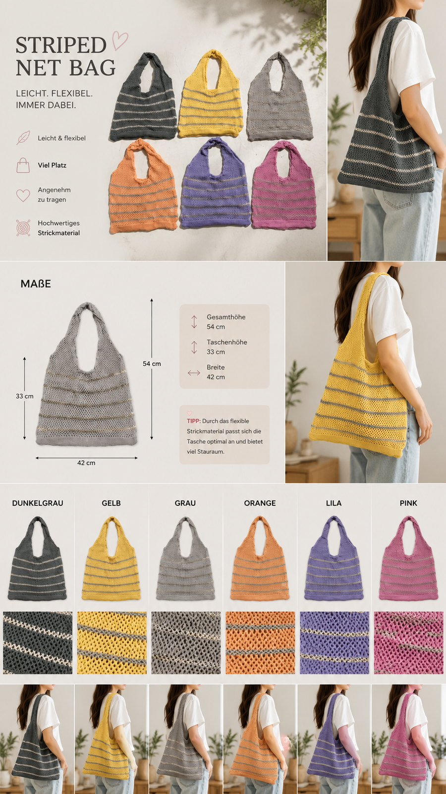 Strick Tasche
