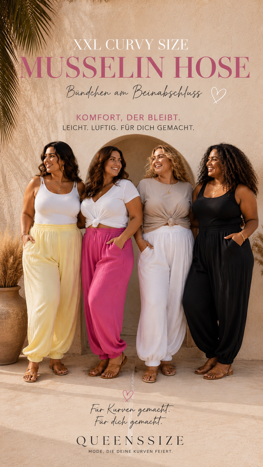 Curvy Musselinhose (52/58)