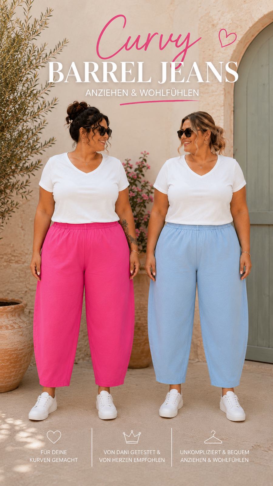 Curvy Barrel Jeans (52/56)