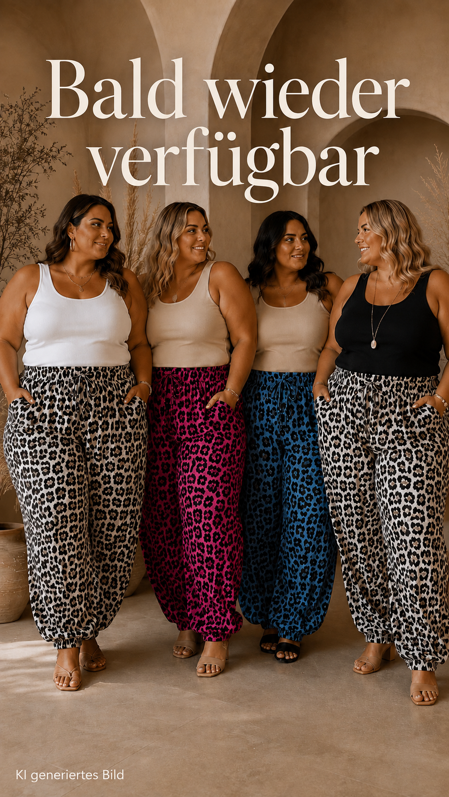 Curvy Musselinhose Leo 48/56