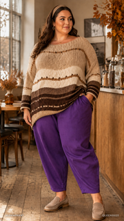 Curvy Pullover Flocke 48/56