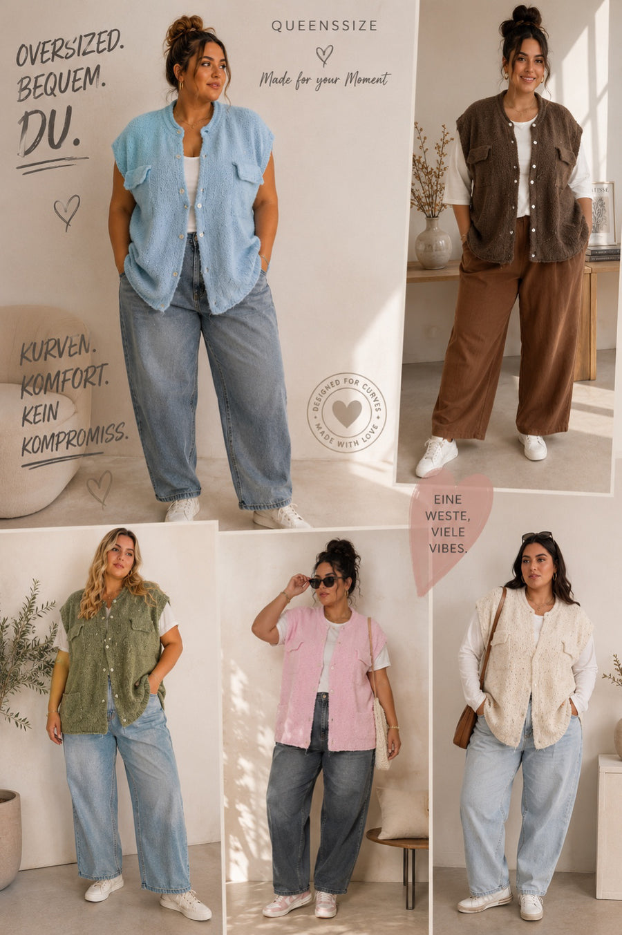 Curvy Weste Nele 52/58