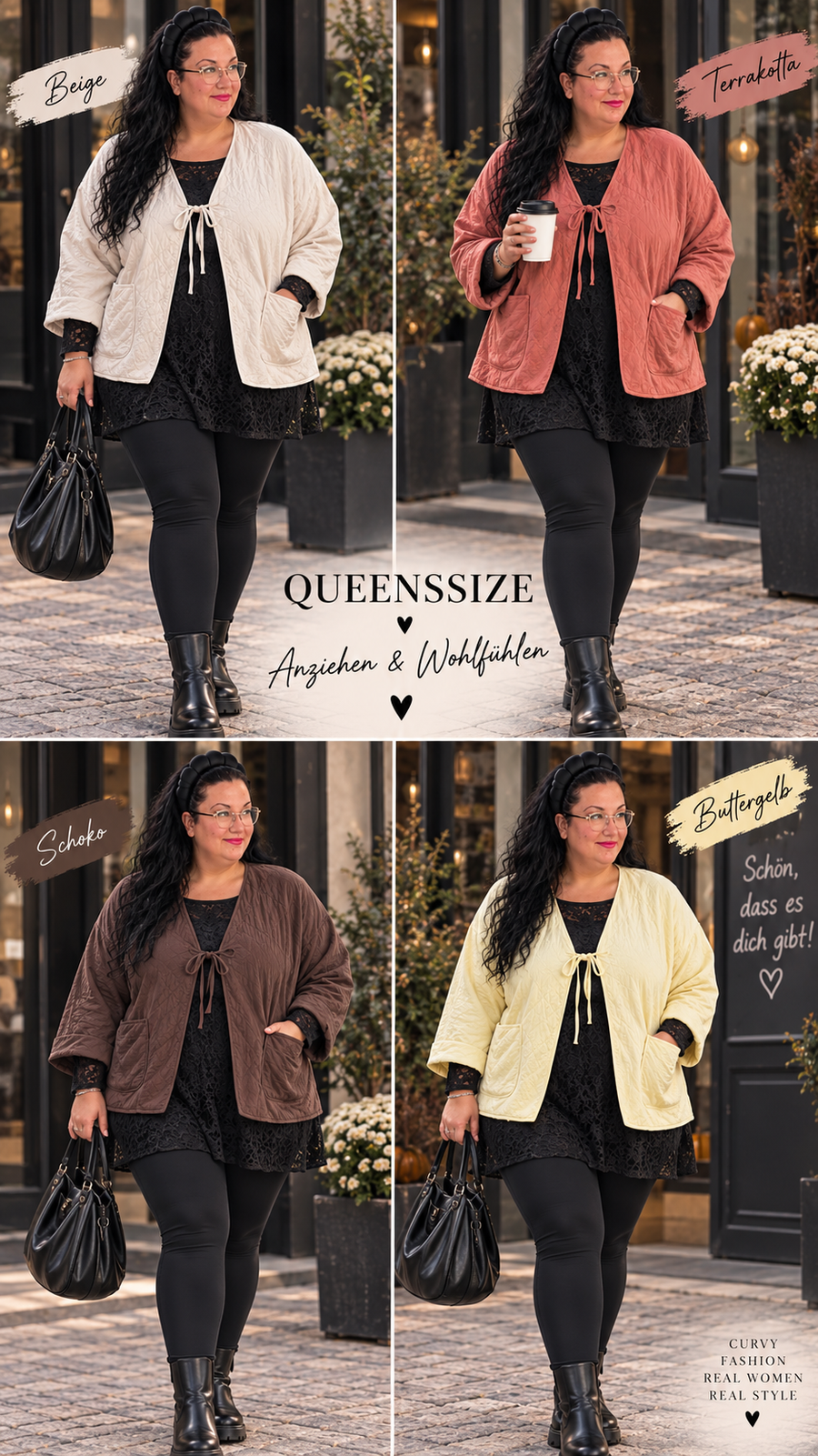 Curvy Steppjacke Agnes 52/58