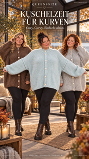 Curvy Oversize Strickjacke Alia