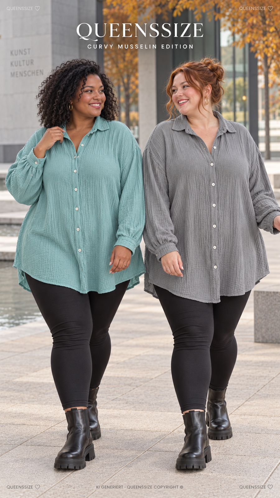 Curvy Musselin Bluse Mia 46/58