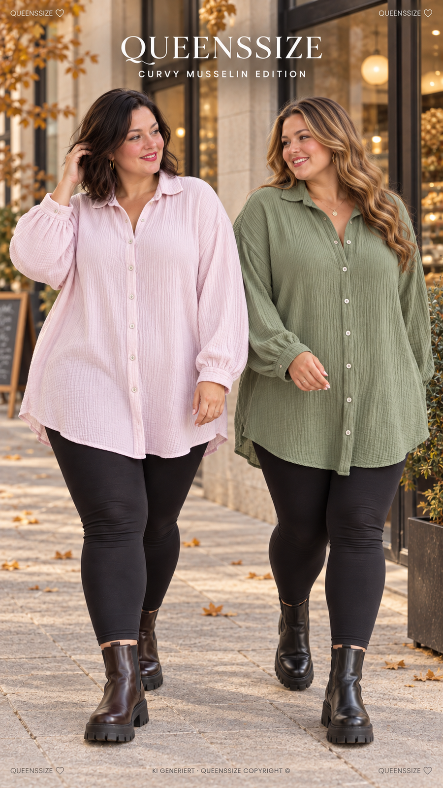 Curvy Musselin Bluse Mia 46/58
