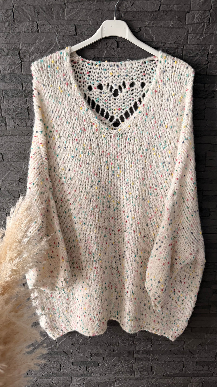 Konfetti-Grobstrickpullover  52/56