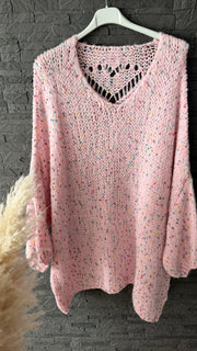 Konfetti-Grobstrickpullover  52/56