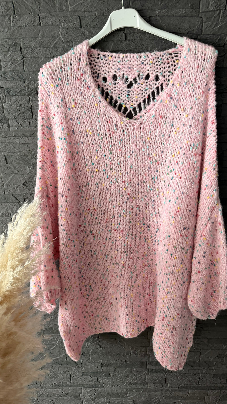 Konfetti-Grobstrickpullover  52/56