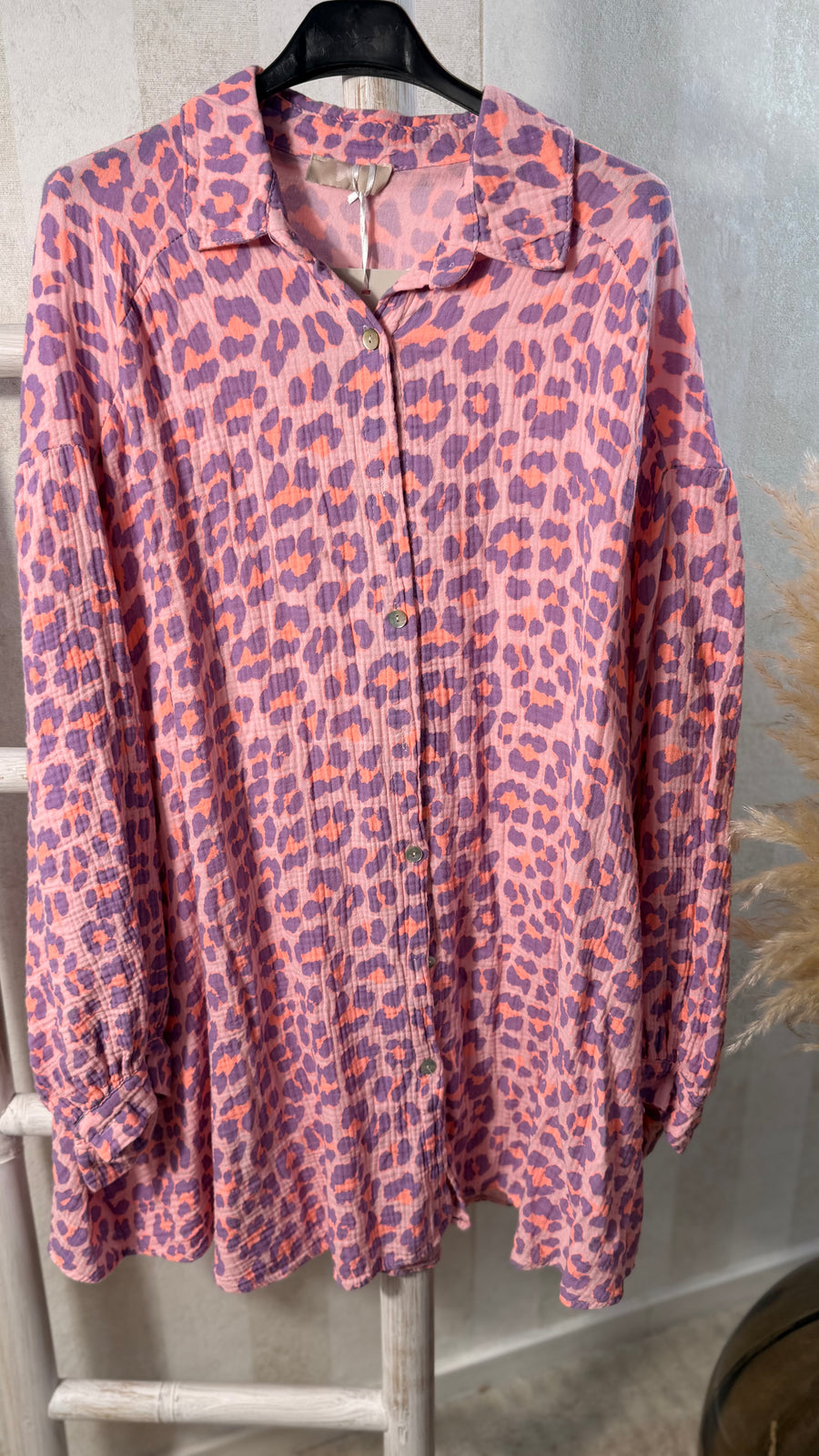 Musselinbluse Candy Leo